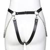 New Sexy Faux Leather Female Chastity Leather Belts Underwear Restraint Bondage Panties Pants Metal Harness Strap for Women
