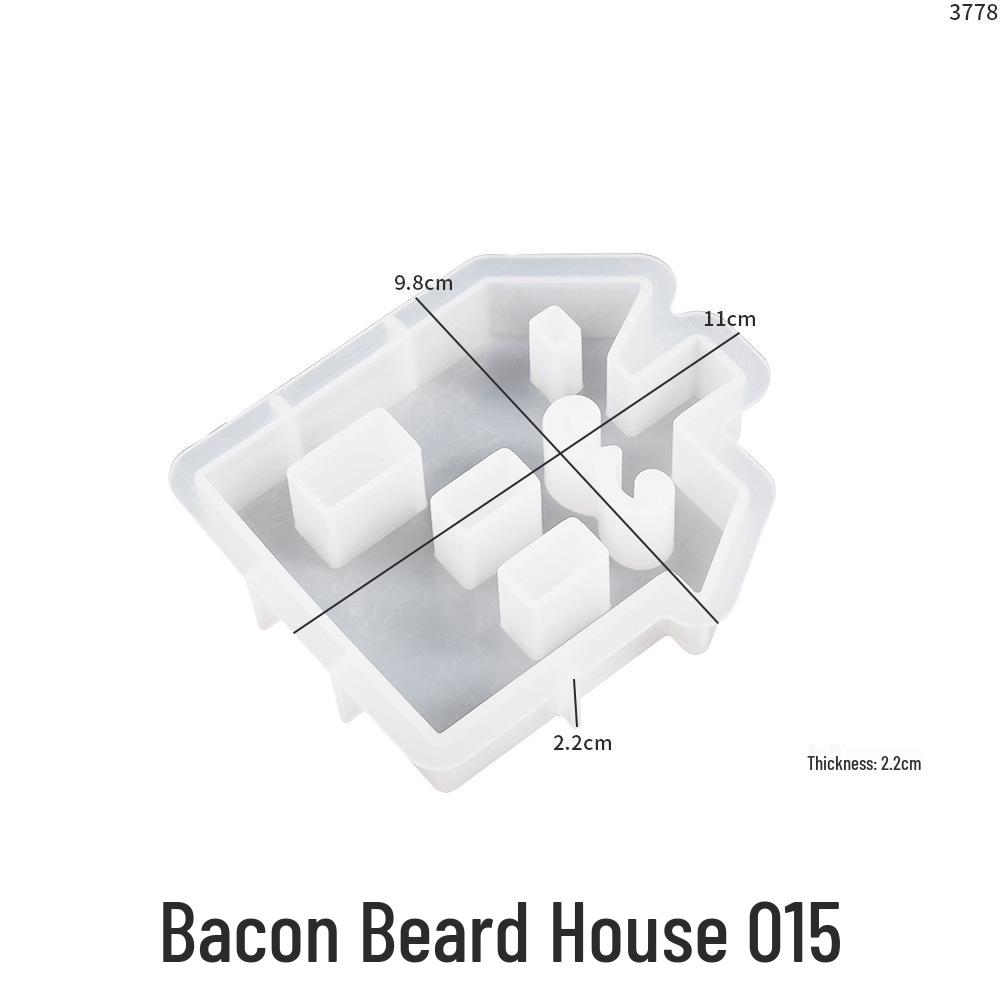 Heart and House Silicone Mold for DIY Epoxy and Aroma Candles