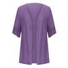 Women's Summer Cardigans Plus Size Short Sleeve Half Loose Cover Up Open Front Stretch Blouse Wrap Outwear Top