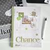 B5 Saddle-Stitched Korean-Style Journal - Polka Dot, Bow & Four-Leaf Clover Design for Students