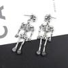 2022 Trendy Earrings European and American Fashion for Creative Punk Retro Skull Robot Earrings Halloween Jewelry Gifts