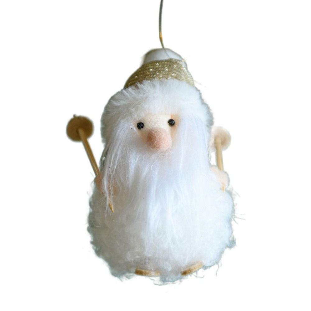 Girls Christmas Plush Snowman Pendant Elk Christmas Tree Pendant  Home Decoration