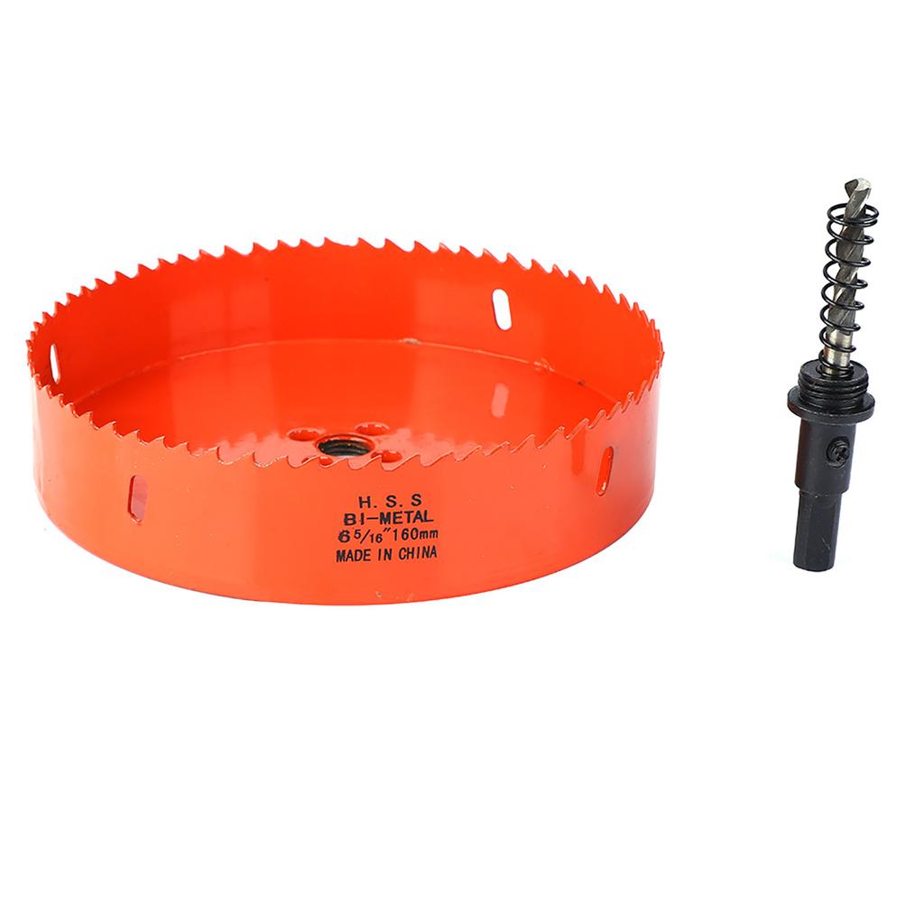 M42 Bimetalová děrovací pila Děrovací pilový kotouč Vrtací bit pro plech Dřevo Plast(160 mm)