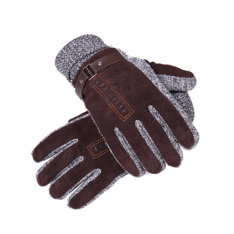 Maihan Men's Pigskin Thermal Touchscreen Gloves