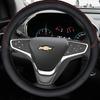 Housse de volant de voiture en cuir microfibre antidérapante respirante Pour Malibu XL 2015-2019 Equinox 2017-2019