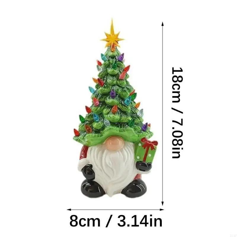 Weihnachtsdekorationen Leuchtender Zwerg Weihnachtsbaum Weihnachtsschmuck 6,3 Zoll Zwerg-Weihnachtsbaum mit 30 mehrfarbigen Lichtern 1 Stück