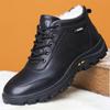 Mode Herrenschuhe Echtes Leder 100% Wollfutter Winter Super Warm Outdoor Stiefeletten Schneestiefel Herren Freizeitschuhe