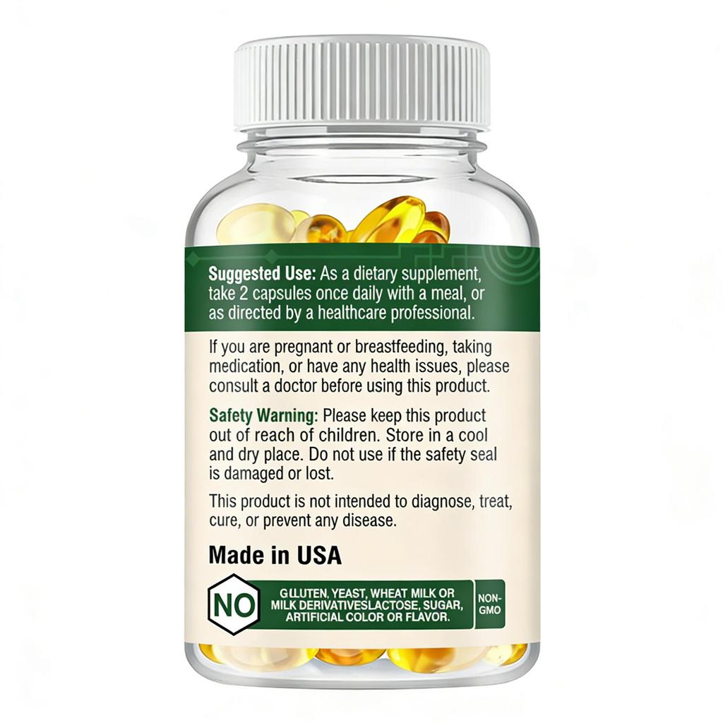XEMENRY High-Absorption Garlic Capsules, Antioxidant, Immune System Boosting, Suitable for Adults