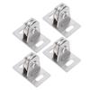 Fixed Pulley Single Silent Dual Bearings Carbon Steel 330lb Load Bearing Wall Mounted Lifting