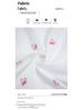 White Floral Yamamoto Women's Slim Straight Wide-Leg Bow Pants - 2025 Summer Collection.