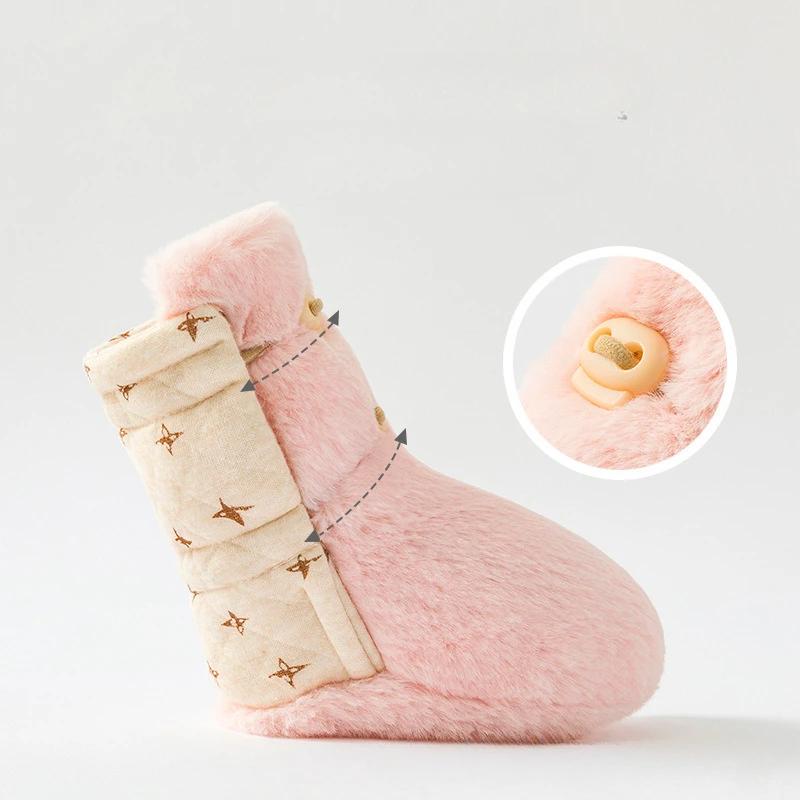 Kinderschuhe Winter Baumwolle Baby Verdickt Weichsohlige Kleinkindschuhe Niedliche Mädchen Freizeitschuhe Neugeborenen Babyschuhe Kinder Turnschuhe