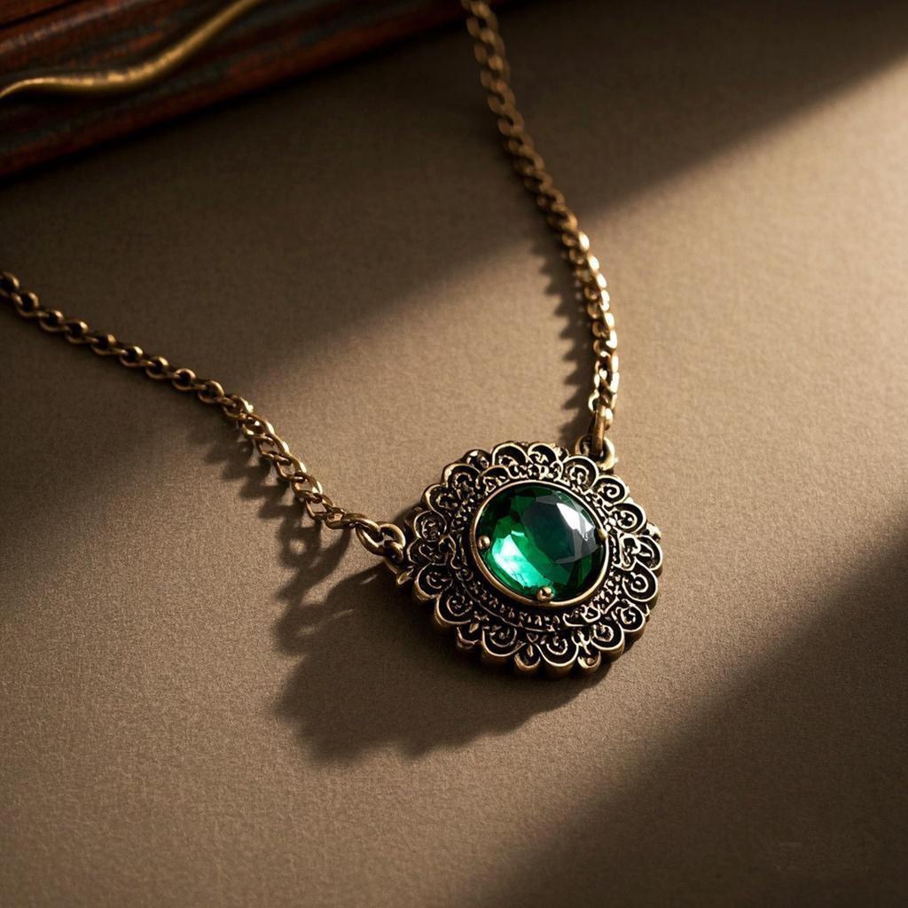 Catena per clavicola di alta gamma, Lusso leggero, Collana con ciondolo rotondo in pizzo, alla moda e semplice