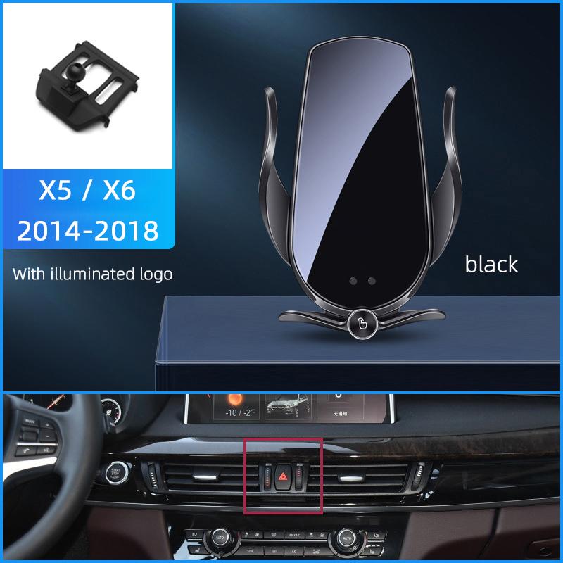 For Bmw X1 X2 X3 X4 X5 X6 X7 2 3 5 7 Series Wireless Charging Magnetic Car Phone Holder Base Charger Auto Accessories For iPhone