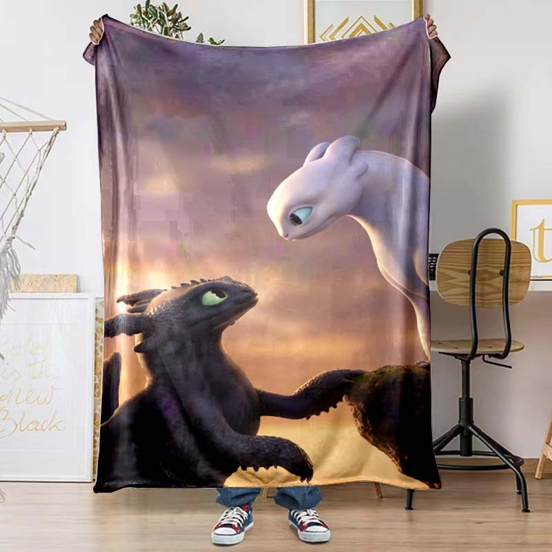 Toothless Patterned Blankets Are Perfect for Beds or Other Occasions, Making Them A Perfect Gift Choice.