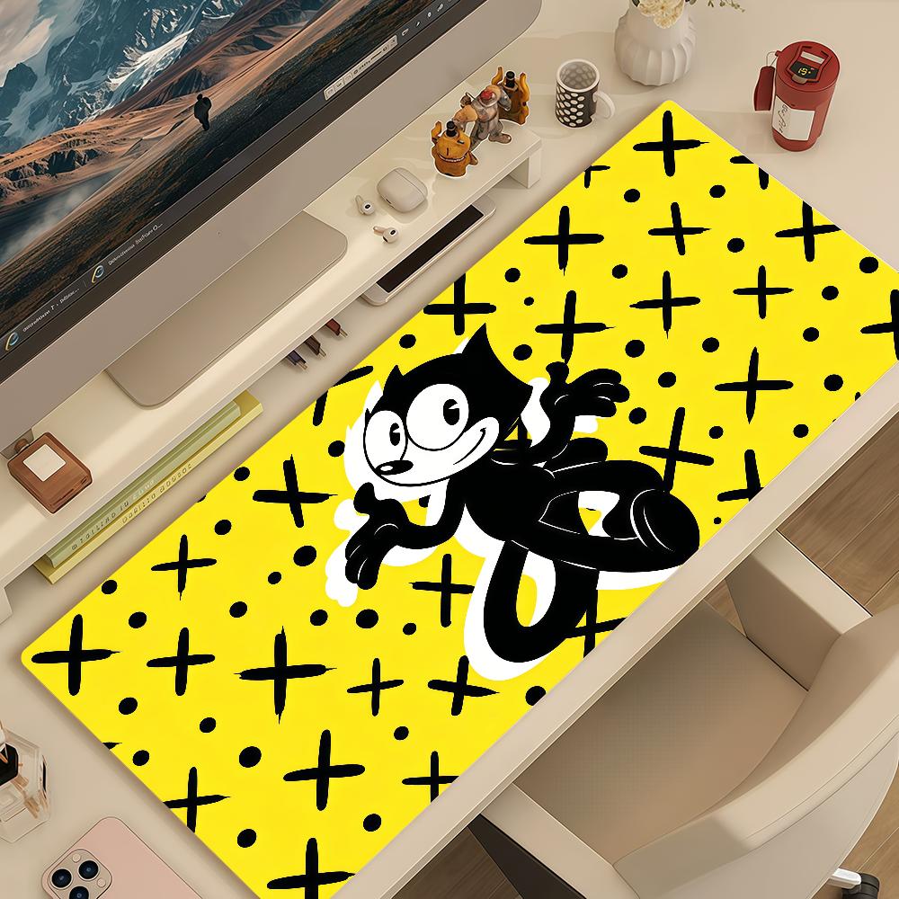 Mouse Pad MousePad Funny the Non-slip Lockedge F-Felix Office Student Cartoon Gaming Thickened Cat Large Writing Pad Cushion