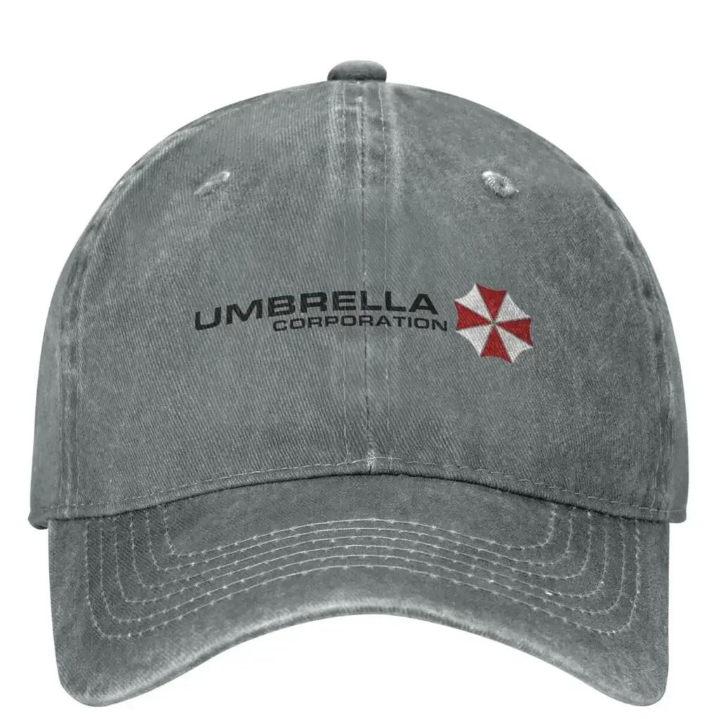 Herren Damen Umbrell Resident Evils 4 Baseballkappen Vintage Used Gewaschen Snapback Hut Verstellbar