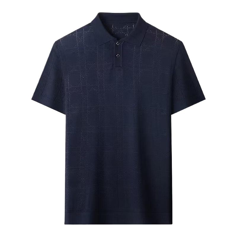 Kangbo Men s Old Money Style Breathable Short-Sleeve Knitted Set 50 светло-серый
