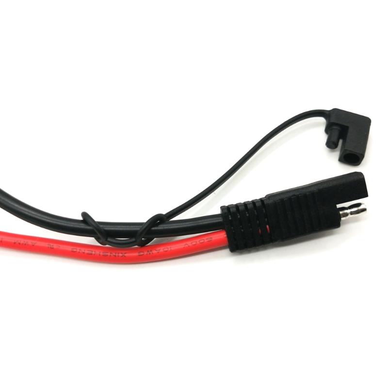 SAE Battery Connector SAE to O Ring Terminal Harness 10AWG 2Pin Quick Disconnect SAE Extension Cable with SAE RP Adapter