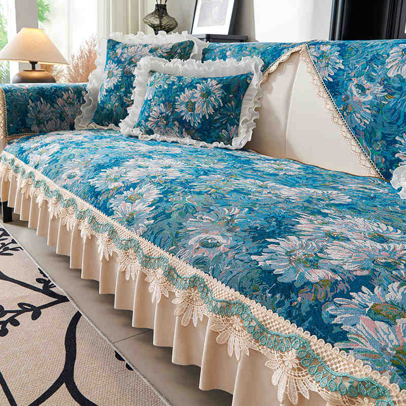 

Европейский роскошный чехол для дивана, противоскользящий, всесезонный, универсальный, чехол для подушки дивана, 1/2/3 сиденья, полотенце для дивана, полотенце для подлокотника 50x60