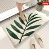 Green Leaf Carpet Soft Absorbent Floor Mat Bathroom Mat Toilet Door Mat Rug For Bedroom Outdoor Carpet Home Decoration