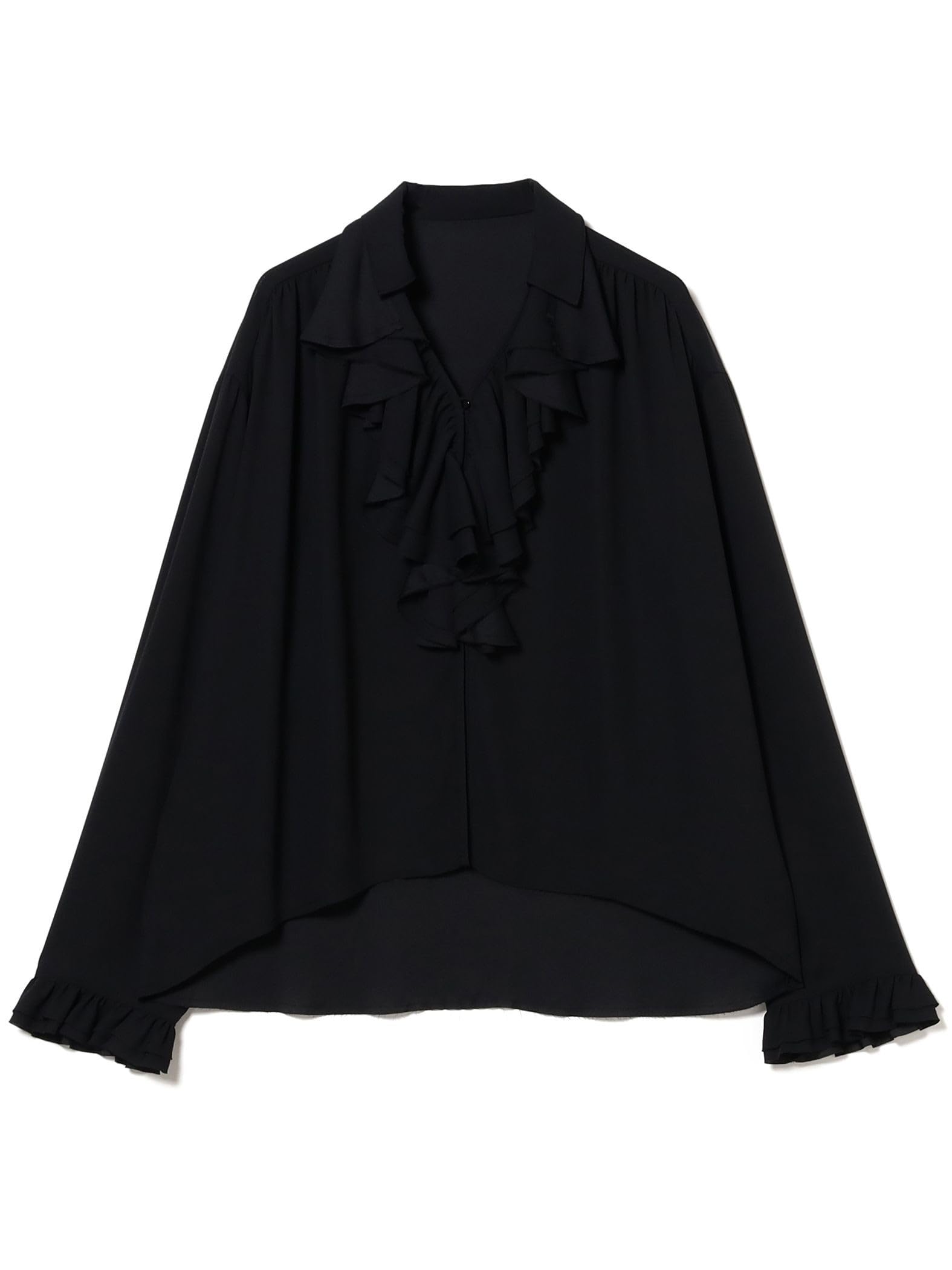 

Женская рубашка Beams Boy большого/маленького размера, M.Amnz_RuflBlous, Черная, Свободный размер, 13110450452