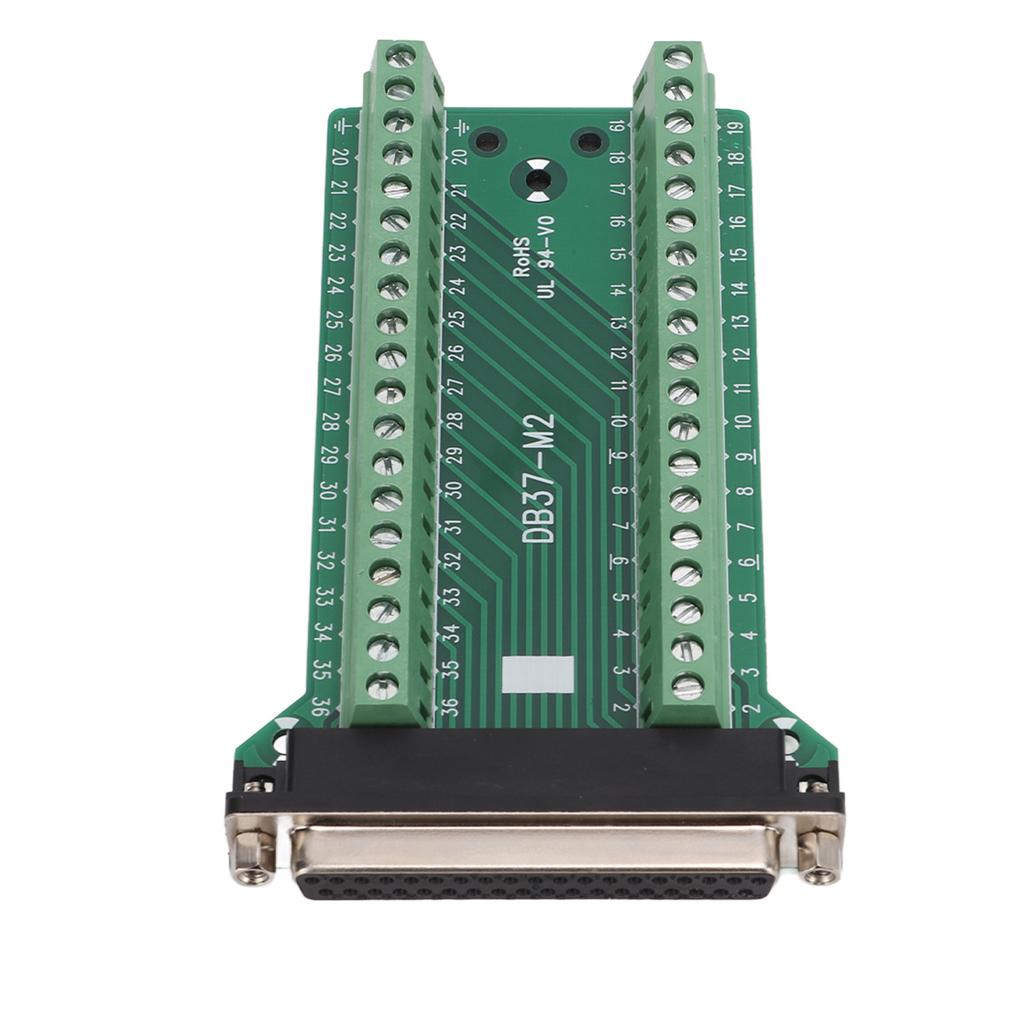 DB37 Breakout Connector Terminal Board Straight PCB Insulated Anti Interference AC300VDB37‑M2 Female