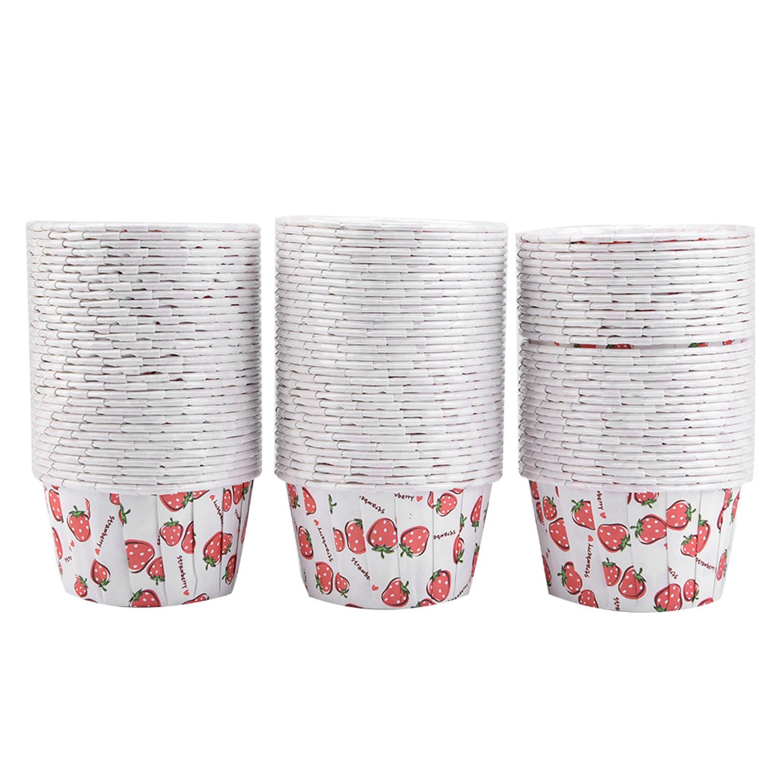 

100 ШТ Міні Паперові Форми для Кексів Круглі Паперові Форми для Випічки Тортів Мафінів Домашня Вечірка Весілля#4