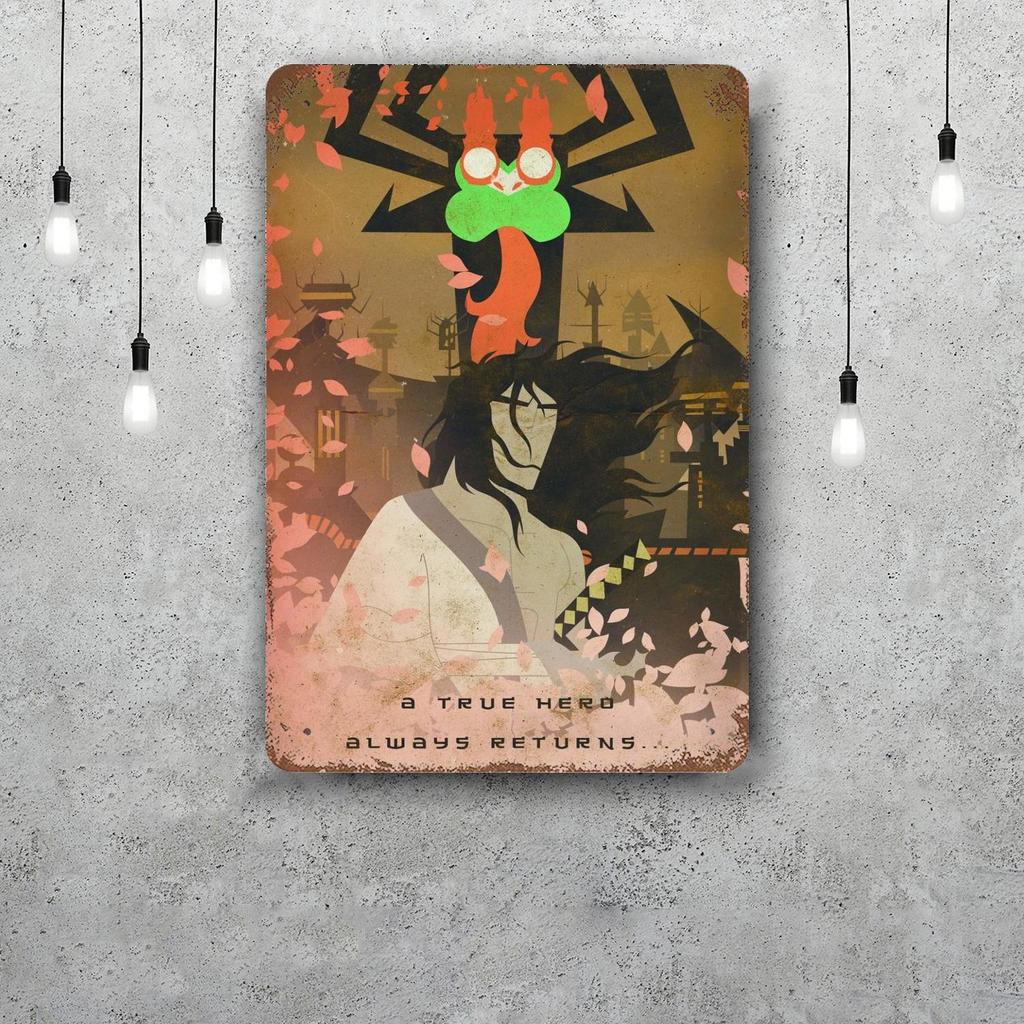 samurai champloo Decor Vintage Metal Signs Tin Signs Captain Poster Decor for Bar Pub Club Man Cave Wall Decoration