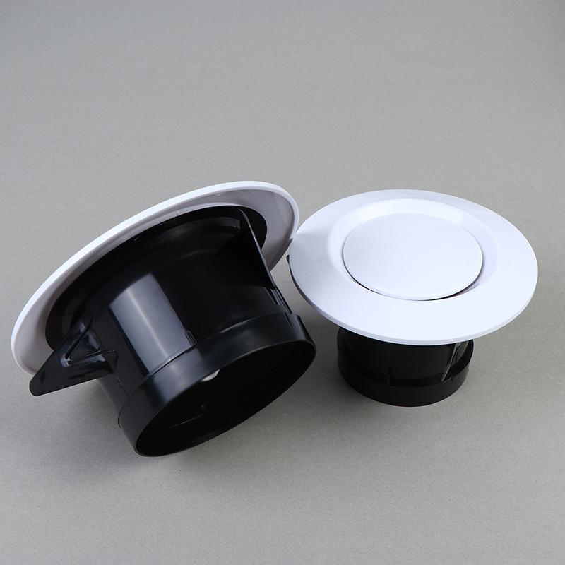 Verstelbaar Rond Luchtrooster Afzuigklep 75-200Mm Luchtrooster Afzuigklep Rooster Wandmontage Plafond Luchtrooster Afdekking