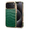 Oryginalne etui na telefon ze skóry bydlęcej dla iPhone 17 16 Pro Max Air 17Pro Galwanizowane etui z wzorem krokodyla Ładowanie bezprzewodowe