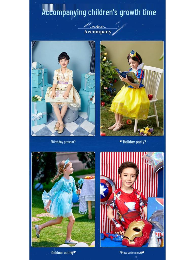 Elsa Princess Winter Dress - Customizable Frozen-Inspired Christmas Gift for Girls