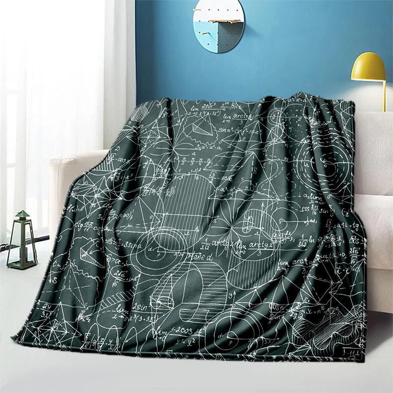 Science education topic Printed Blanket for Sofa Travel Camping Living Room Office Conditioning Blanket for All Seasons Gifts