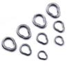 25Pcs Stainless Steel Split Rings Pear shape Solid Fishing Rings Lures Connectors for Saltwater Freshwater Fishing
