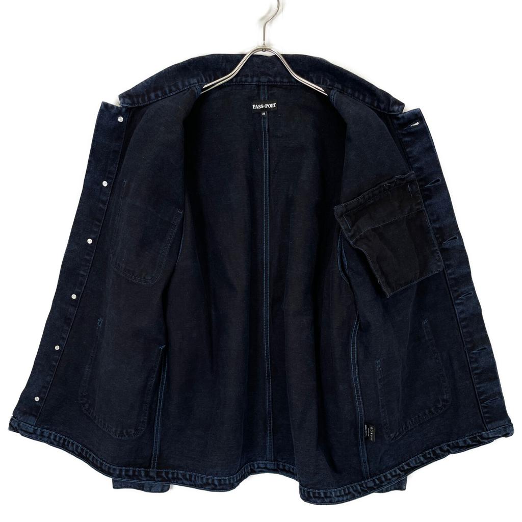 PASS~PORT Indigo Denim Jacket Coverall Jacket M Indigo blueUsed
