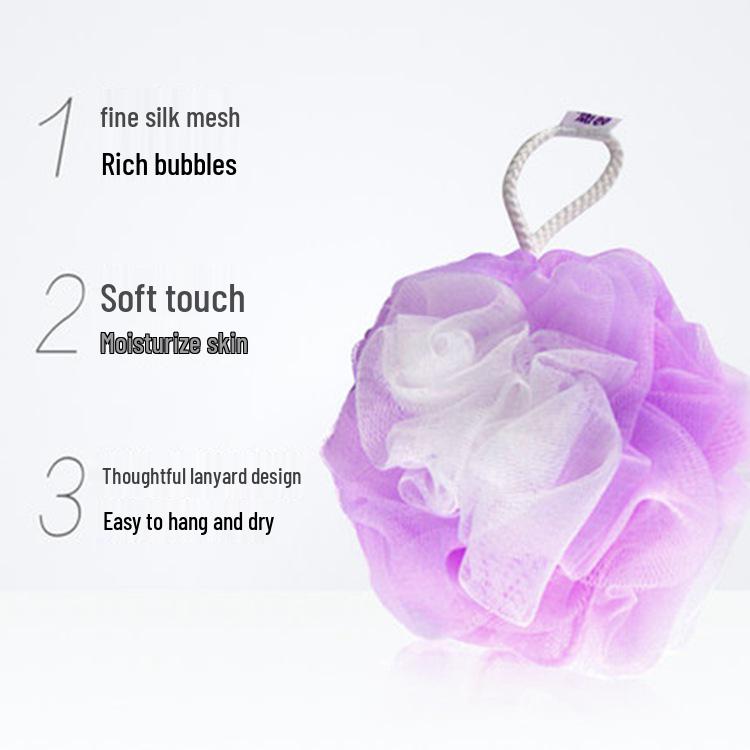 Miao Jie Large Soft Bath Flower Back Scrubber