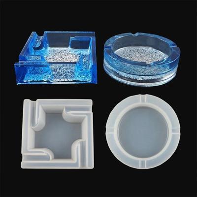 1PC Aschenbecher Handwerk DIY Transparent UV Harz Epoxy Silikon Kombination Formen für DIY Finden Zubehör Schmuck