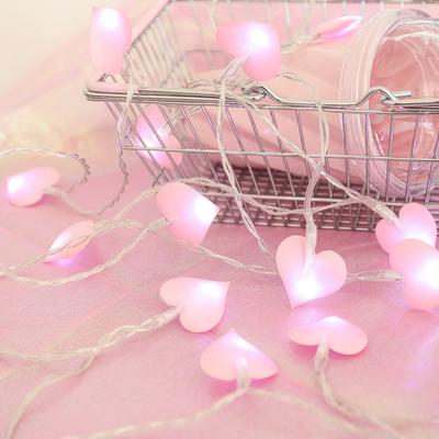LED Heart Shape String Lights 1.5M 3M Indoor Fairy Lights Christmas Decoration Garland For Valentines Day Living Room Decoration