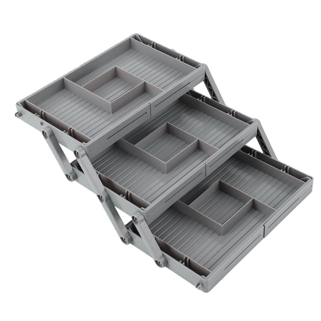 3 Tier Drawer Organizer Adjustable Expandable Multi Level Smart Drawer Organizer for Makeup Jewelry Cosmetics