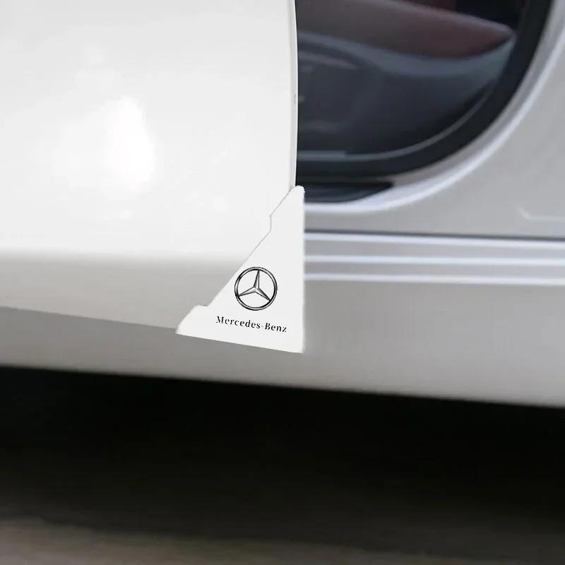AABHZ1 2PCS for Mercedes Benz Car Door Edge Buffer Cover Anti-collision Sticker W176 W177 W204 W205 W210 W211 W212 W213 GLA GLK ML GL