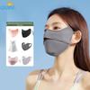 Máscara Facial de Seda Gelada com Proteção UV para Mulheres - Respirável, Proteção para os Cantos dos Olhos para Ciclismo