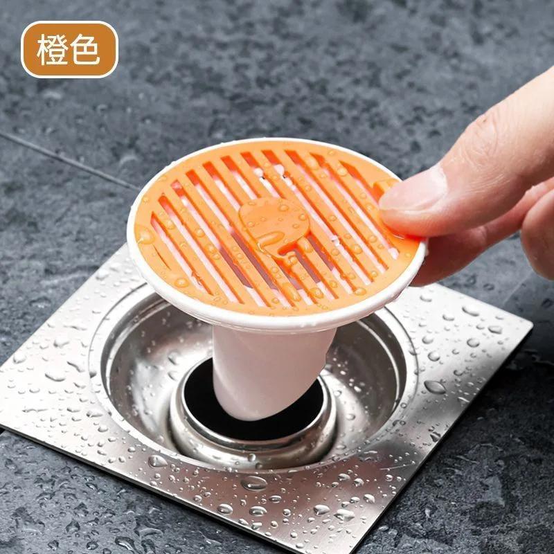 Magnetic Floor Drain Cover Universal Deodorizer Sewer Plug Bathroom Anti-Return Odor Artifact Cute Animal Shape