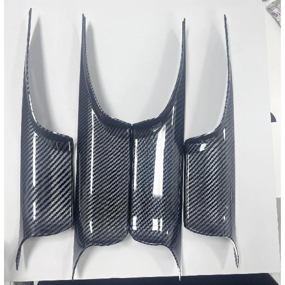 

Car Interior Door Handle For BMW F01 7 Series 730 750 2008-2015 Front Rear Left Right Carbon Fiber Inner Door Panel Handle 4PCS Carbon Look