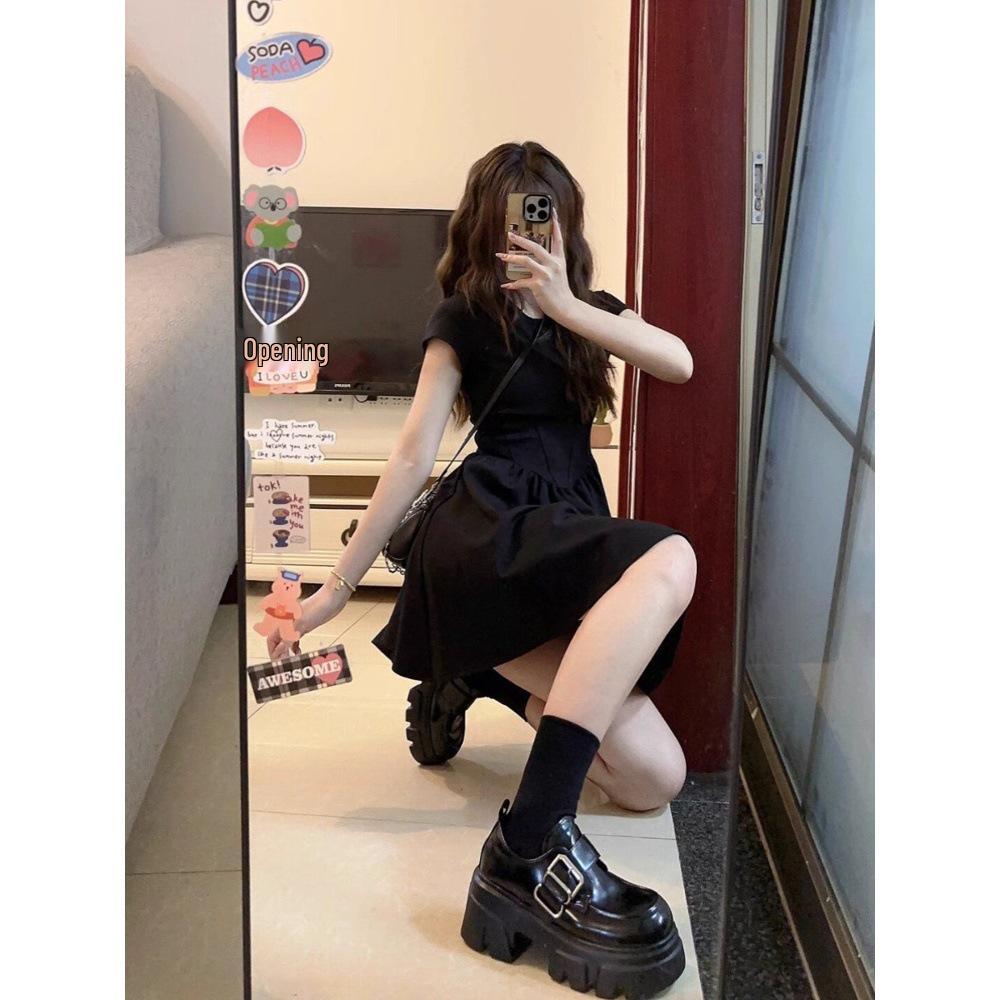 

Summer Petite Slimming French Hepburn-Style Little Black Dress S (up to 90 lbs)