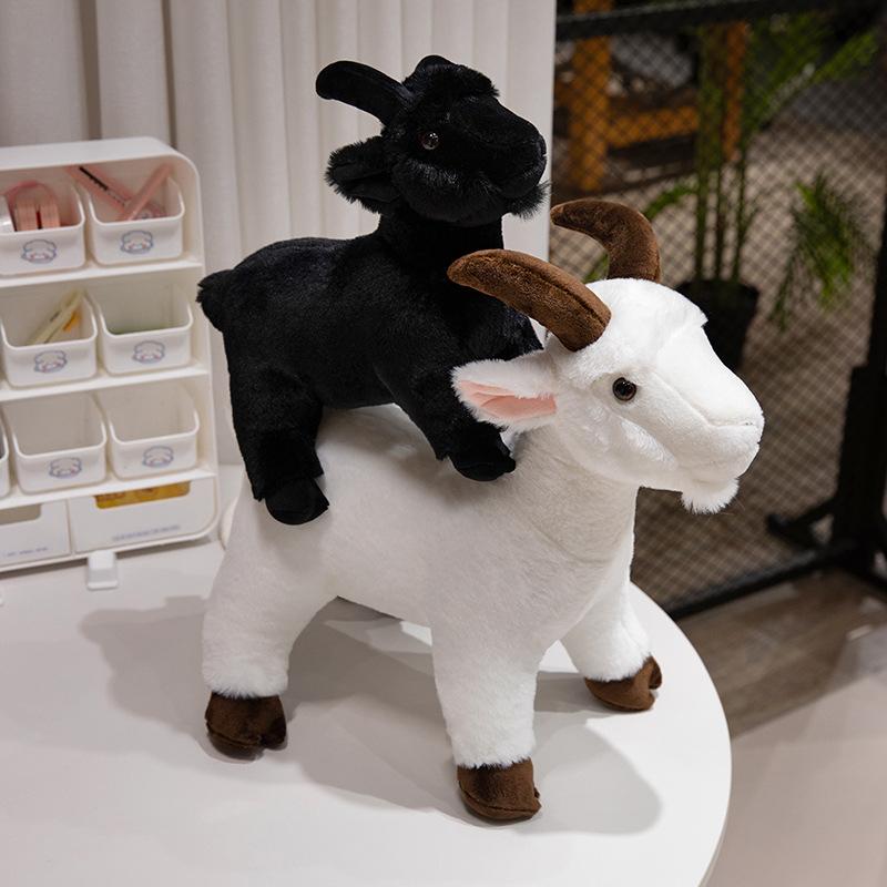 Cute Simulated Goat Doll Plush Toy Doll Little Lamb Children Sleeping Pillow Lamb Doll Gift