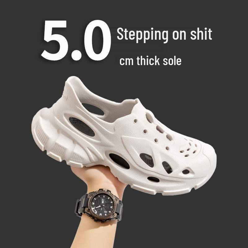 Męskie lekkie sneakersy EVA Casualowe klapki outdoorowe z wyjmowaną wkładką - Proste buty plażowe