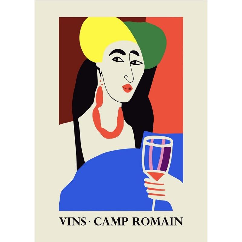 Retro Wein und Jazz, Sommerfest, Poster, Leinwand, Gemälde, abstrakte Katzen, Getränke, Wandkunst für das moderne Wohnzimmer, Wohndekor