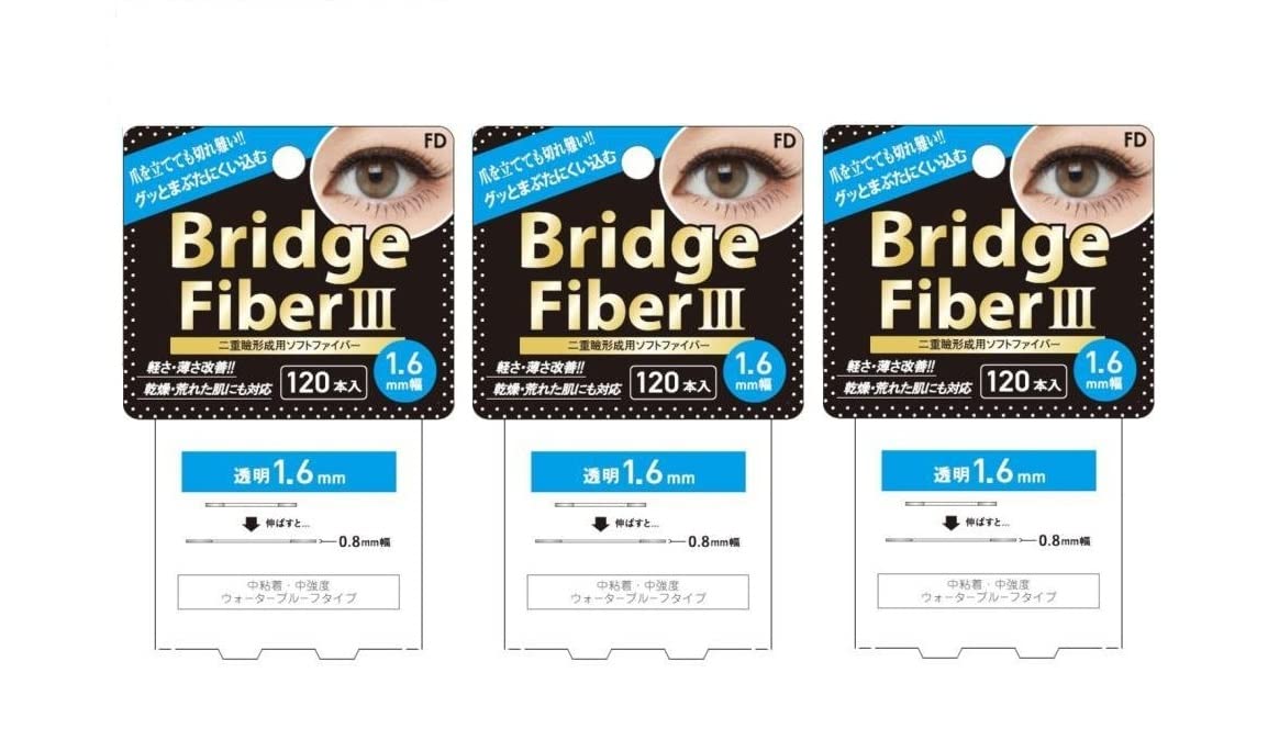 

FD Bridge Fiber III Лента для предотвращения птоза век прозрачная ширина 120 штук х 3 набора [мягкий тип] 1,6 мм