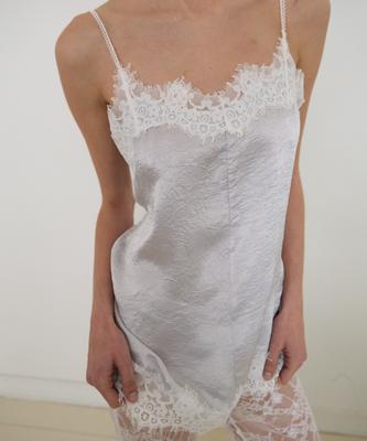 LMOOD WOMEN Little Satin Camisole Silver Grey