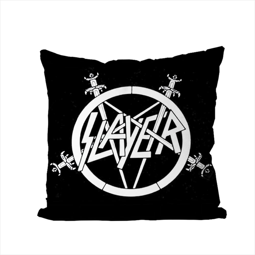 Band SSlayer Pillow Case For Car Sofa Decorative Home Doublesided Print Plush Square Throw Pillow Cushion Cover