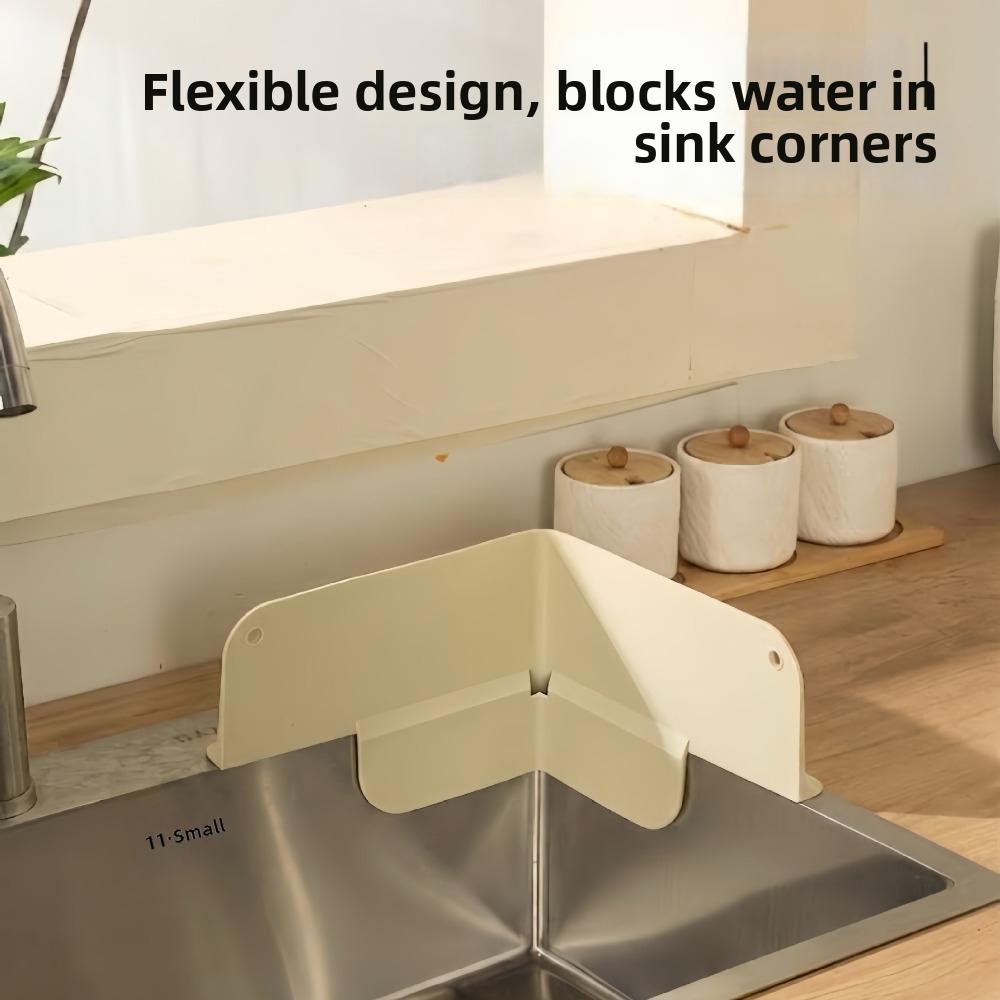 Anti-Splash Kitchen Sink Splash Guard Silicone Water Splash Board Sink Splatter Screen Home Use